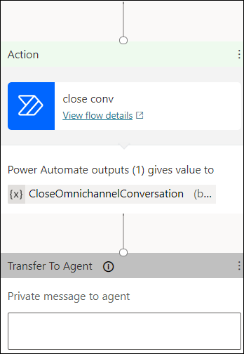 Configure end conversation topic in Copilot Studio.